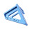 3D Multi-Angle Square Ruler Aluminum Alloy Miter 45/90 Protractor 1