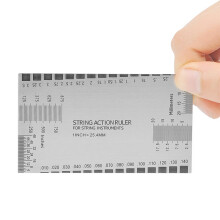Edelstahl-Gitarrensaiten-Action-Lineal 89*51mm Messlehre Werkzeug