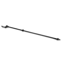 Black Motorcycle Flagpole Luggage Rack