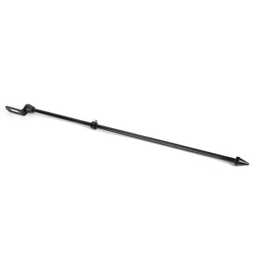 Black Motorcycle Flagpole Luggage Rack
