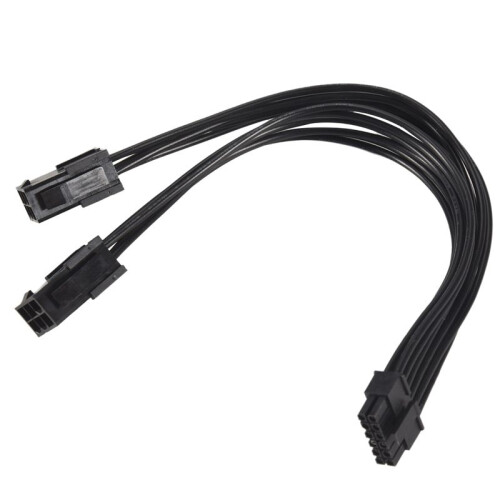 Cabo de AlimentaçãO Dupla de 6 Pinos para  12 Pinos GPU para RTX30 Series 3070 3080 3090, 7,8 Polegadas (20 Cm)