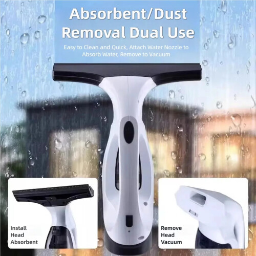 Electric Window Cleaner Rechargeable Glass Wiper Tool 2