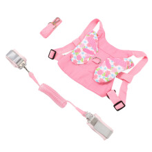 Pink Toddler Harness Leash with Retractable 1.5M Rope Prevent Lost