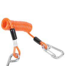 Spring Anti-Lost Rope Marine Grade Stainless Steel Drift Diving Hook Orange