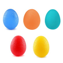 5 Stück Handgriff-Bälle Set, Widerstand 15-35 kg, Eierförmiger Stressball