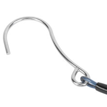Single End Marine Diving Hook with Spring Anti Lost Rope Stainless Steel Blue