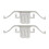 2PCS Brake Pad Retainer Clip 34116798879 for E81 14
