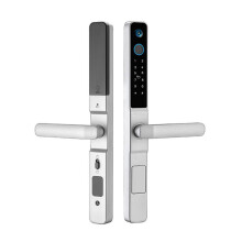 Tuya WiFi Door Lock with Camera Fingerprint RFID Password Access Sliding Security Peephole Doorbell 2885 Sliding