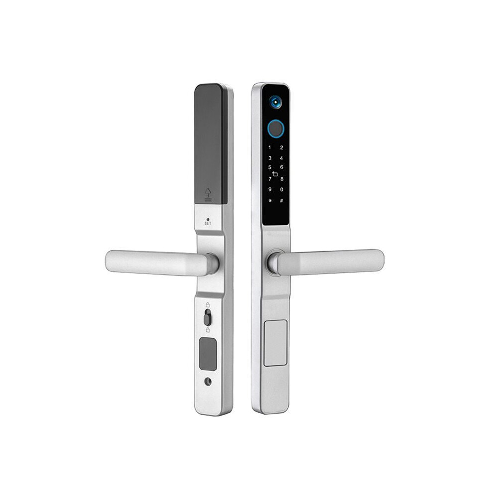 Tuya Wifi Door Lock With Camera Fingerprint Rfid Password Access Sliding Security Peephole Doorbell 2885 Sliding 6032583338250