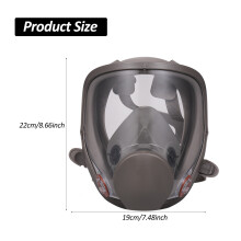 Masque respirateur complet réutilisable 6800 18 en 1, masque à gaz avec grand champ de vision