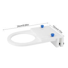 Weißer Acryl-Retractable Aquarien-Filterbeutelfängerhalterung Halter 20,5x12cm