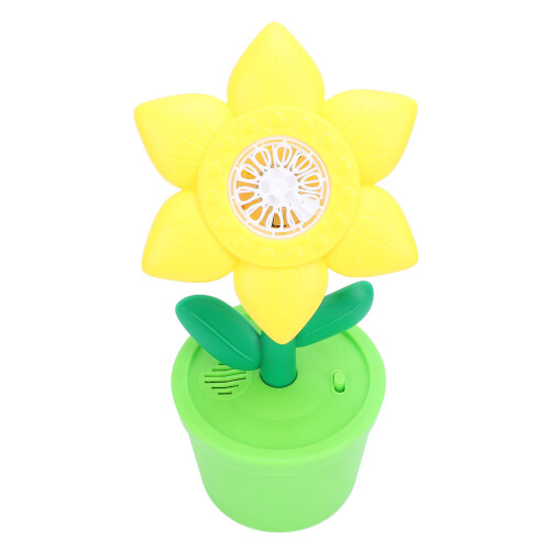 Bubble Machine with LED Light & Music, Battery Powered, Sunflower Design 1