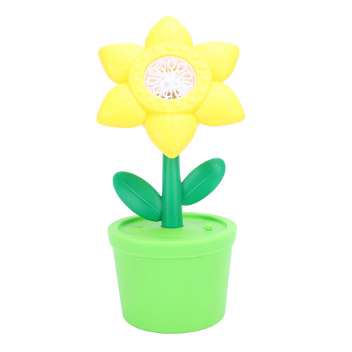 Bubble Machine with LED Light & Music, Battery Powered, Sunflower Design 2