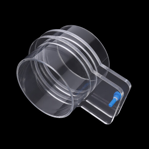 Transparenter Acryl-Aquarien-Fischfutterspender 90 mm Einstellbarer Futterring 2