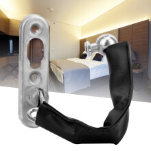 Stainless Steel Hotel Security Door Chain Lock with PU Leather Handle
