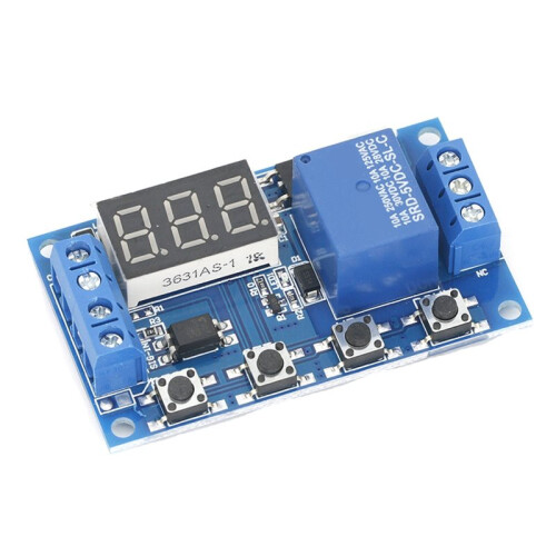 6-30V Trigger Cycle Delay Timer  Turn  Off Relay Module with LED Display Automation  Off Delay 2