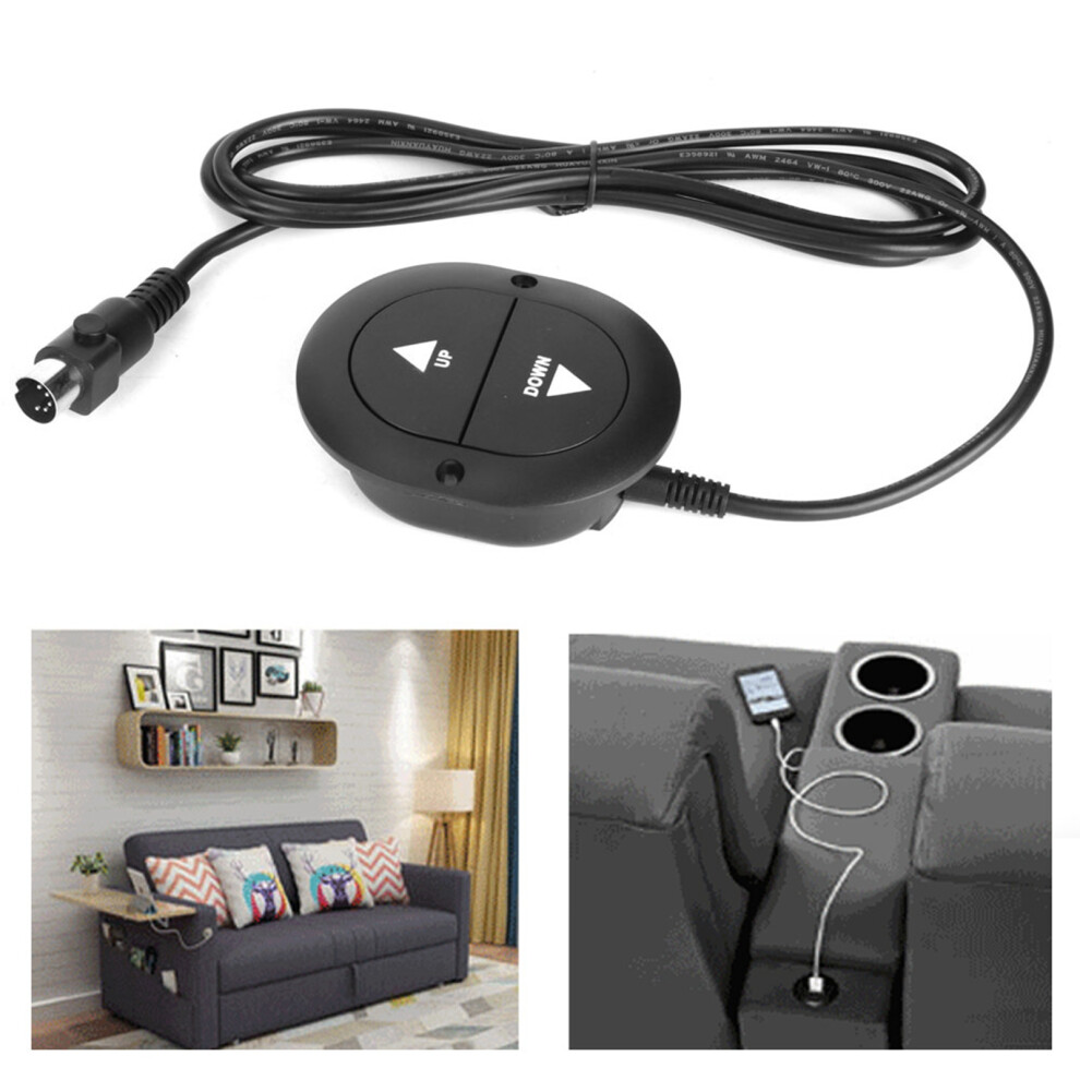 2 Button Electric Sofa Control Switch 5 Pin for Recliner Chairs Home Appliance
