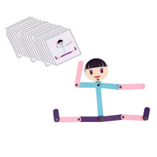 Sport Wooden Material Gör-Det-Själv-Pusselleksaker Pedagogiskt Spel Leksak för Tidig Inlärning för Barn Finmotorisk Träning Tjej