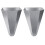 2 Chicken Restraining Cone for Poultry,Suitable for Layers,Broilers,Roasters,and Turkeys-Flat-BackDesign, Easy to Clean 1