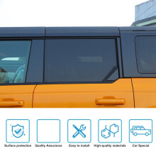 For  Bronco 4 Door 2021-2023 Car Pillar Posts Trim Kit Anti Scratch B Pillar Molding Cover Center Window Stickers