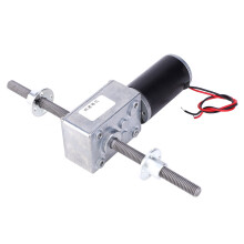 Dual Shaft Worm Gear Motor M8 Thread, 290:1 Reduction Ratio, Flanged