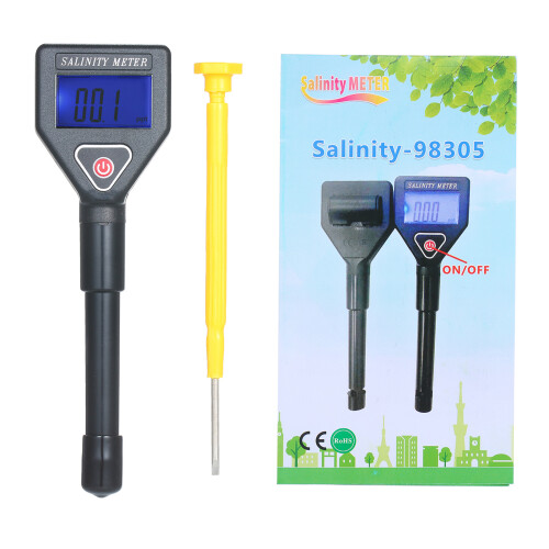 Portable Salinity Refractometer 0-199.9ppt LCD Handheld Saltwater Tester 2
