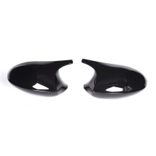 1Pair Car Glossy Black Cow Corner Rear View Mirror for 1 3 Series E81 E87 E90 E92 2004 2005 2006 2007 2008 2009
