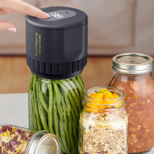 Portable Mason Jar Vacuum Sealer, Rechargeable, One-Click Operation