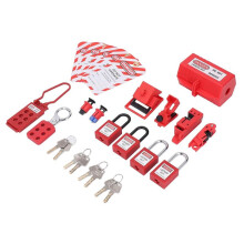 Kit di Blocco Elettrico e Tagout, Morsetti Universali per Interruttori Automatici, Set di Targhette Sospese per Blocchi di Sicurezza Loto