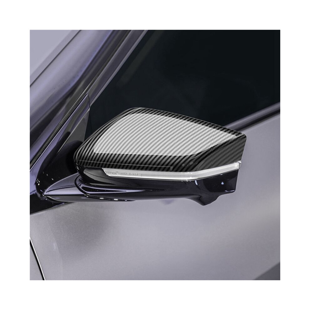 1 Pair Car Carbon Fiber Rearview Mirror Covers Side Wing Mirror Cap For Ev6 2021 2022 Lhd 4714239706911