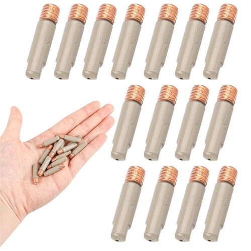 15PC Ceramic Coated MIG Welding Tips Set, 0.9mm Anti-Spatter Nozzles for Enhanced Welding Performance 1