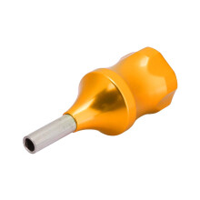 30mm Alloy Non-Slip Tattoo Grip Handle, Gold, for Coil & Motor Machines