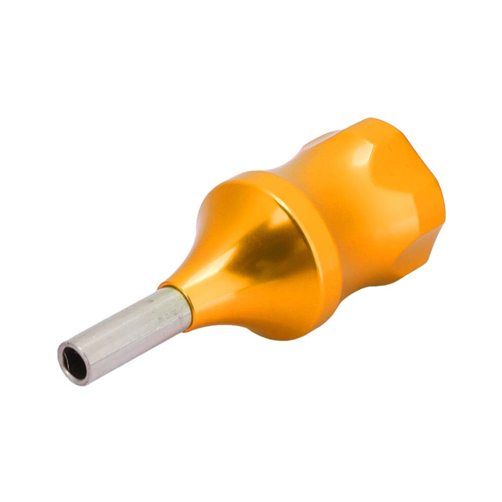 Gold 30Mm Alloy Non-Slip Tattoo Grip Handle, For Coil & Motor Machines
