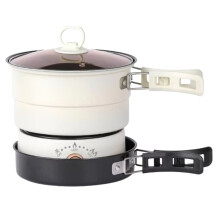 ElectricCooker CookingPot Foldable Hotpot 1.6L Portable Multi Cookers Split Type Rice Cooker Frying Pan HomeTravel(EU),A