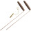 Copper Dowsing Tools with Walnut Handle Dowsing Rods and Pendulum Set for Water Finding Gold Detection Mineral Seeking 1