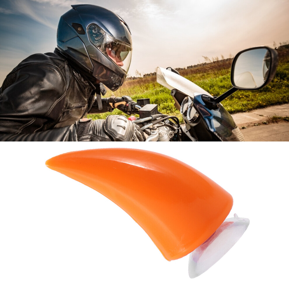 Motorcycle Helmet Devil Demon Horn With Sucker Decoration Accessories Orange 8431392408181