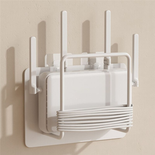Easy to Install Non Drilling Wall Mounted Router Bracket for Versatile Stylish Multi-Purpose Storage Rack Shelfs 1
