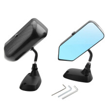 Car Universal Tuning Mirror F1 Aluminum Base Carbon Fiber Rearview Mirror Tuning Mirror
