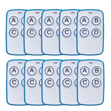 Universal Garage Door Remote Control Duplicator Code Grabber Clone 433MHz Gate Key Fob Hand Transmiter 10 Pieces
