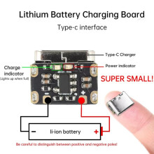 5PCS Li-Ion Battery Charging Protection Board 3.7V 4.2V 18650 Charging Power Short Circuit Protection Board Type-C
