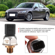 Fuel Rail Pressure Sensor 7PP4-3 344-7391 Aluminum ABS Replacement