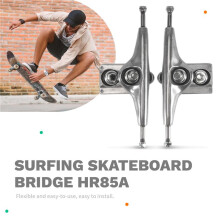 1Pair Double Floor Longboard Trucks 6.25Inch Skateboard Bracket Rear Truck HR85A Skateboard Bracket