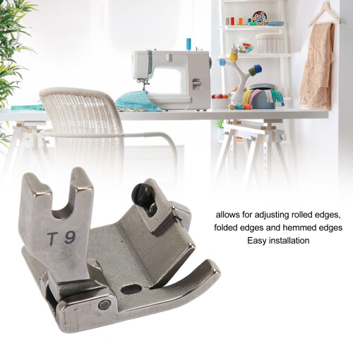 Universal Flat Sewing Machine Feet T9 Steel 2 Pack Durable Easy Install 1