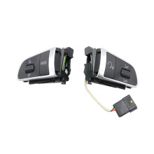 Boutons de Volant L&R Interrupteur de Commande MFSW Interrupteur de RéGulateur de Vitesse pour  Q5 Q7 A3 A4 A5 A8L A7 A6 C6 A8 S5 S8