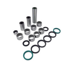 Motorcycle Rocker Arm Linkage Repair Kit Bearing Bushing Oil Seal for CRF250R 2010-2017 CRF450R 2009-2016