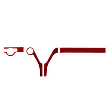 4Pcs Red Carbon Fiber Dashboard Cover Trim for - C-Class W204 07-10