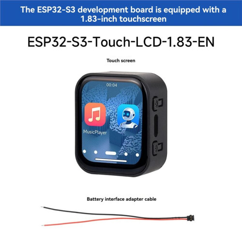 Waveshare ESP32 S3 Development Board with 1.8inch Touchscreen 240x284 Resolution Supports Xiaozhi AI 2