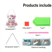 DIY Diamond Painting Dots Pendant Acrylic Special Shape Flower Woman Rhinestone Diamond Art Pendants for Window Decor
