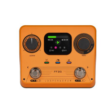 FF20 Stereo Dual Footswitch Looper Drum Machine Pedal for Electric Guitar 100 Storage Slots 300 Minute Loop Recording A