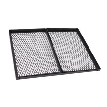 Griglia pieghevole resistente per camino, 40x30 cm, portatile in ferro, perfetta per picnic, cortile e patio